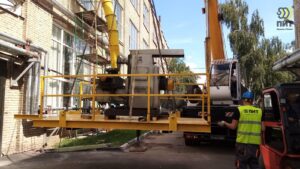 Фото работы по подъему шлифовального станка