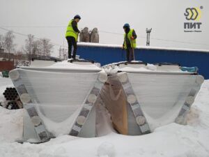 Погрузка на машину оборудования