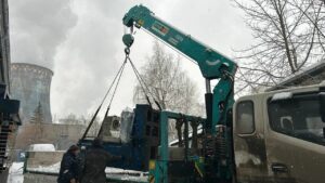 Перемещение в цеху вертикально-расточного станка вес 3,5 тонны