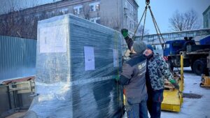 Выгрузка и подъем медицинского оборудования для ООО “Изварино Фарма”
